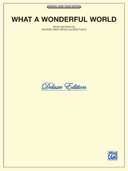 Louis Armstrong: What a Wonderful World - Piano/Vocal/Chords Sheet
