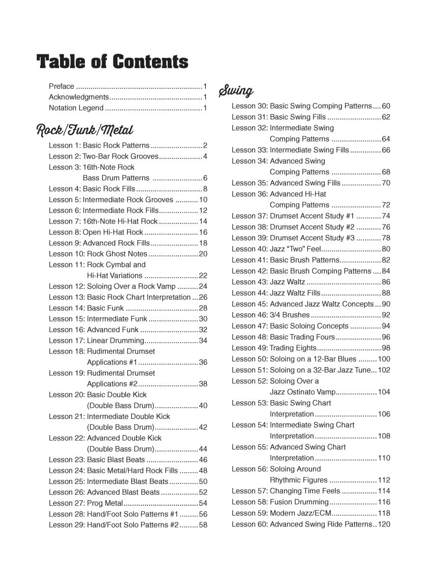 100 Essential Drumset Lessons - O'Mahoney