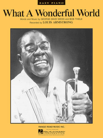 Louis Armstrong: What a Wonderful World - Easy Piano Sheet
