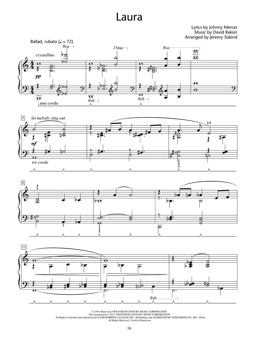 Siskind - The Magic of Standards - Eight Piano Solos