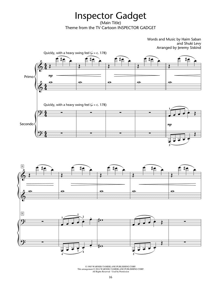 Siskind - Double Agent! Piano Duets