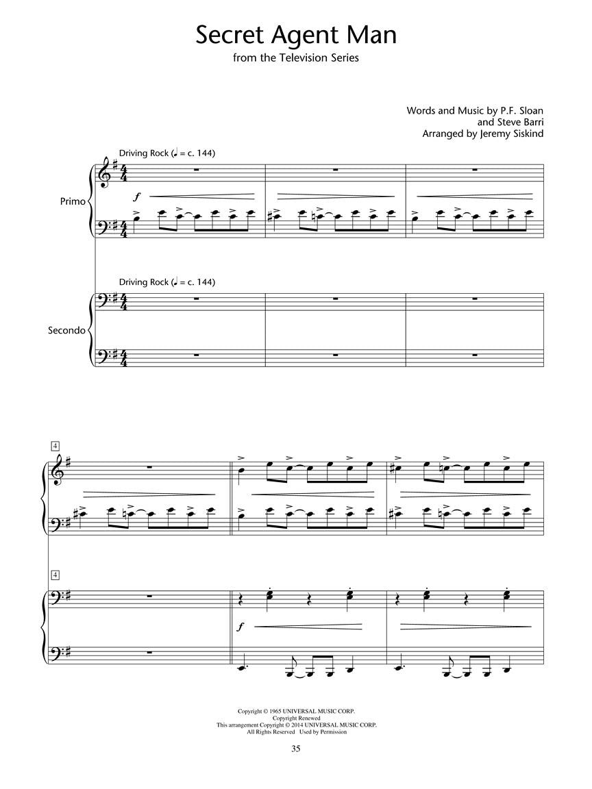 Siskind - Double Agent! Piano Duets