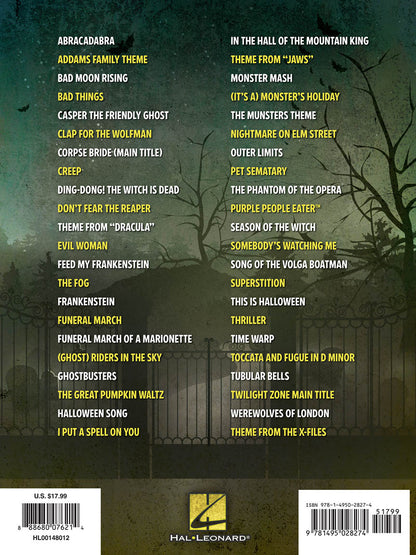 The Big & Scary Halloween Songbook - Piano/Vocal/Guitar
