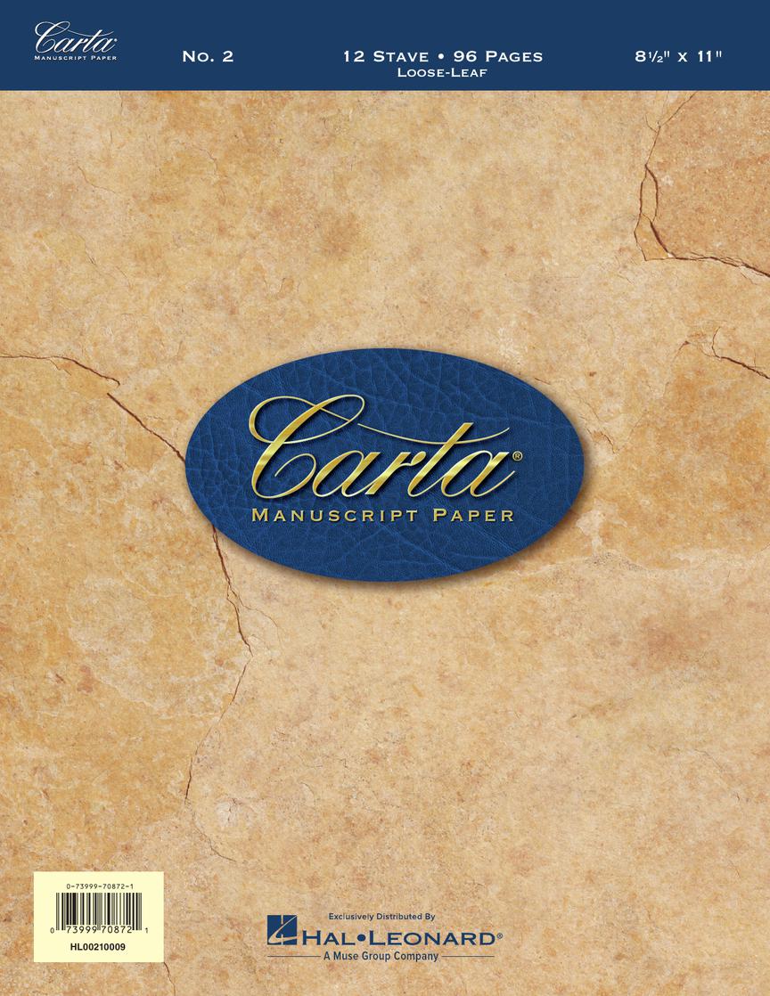 Carta Manuscript Paper No. 2 – Basic