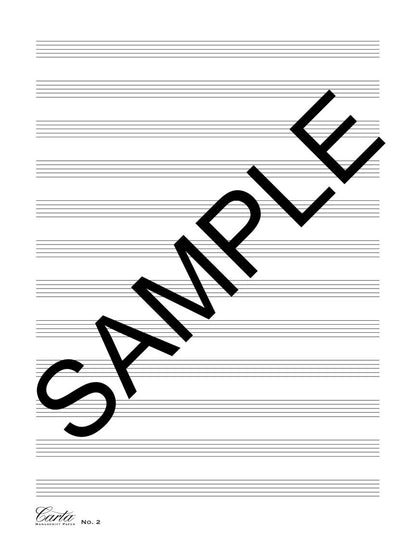 Carta Manuscript Paper No. 2 – Basic