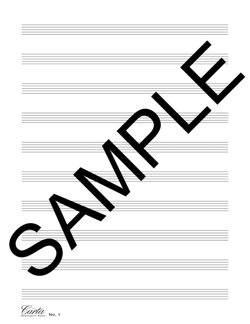 Carta Manuscript Paper No. 1 – Basic