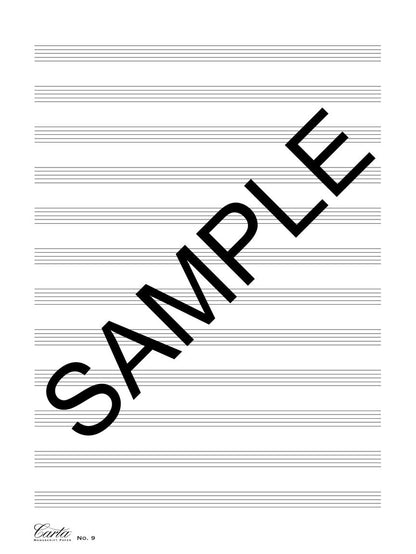 Carta Manuscript Paper No. 9 – Basic