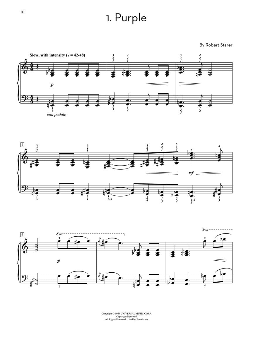 Starer: Sketches in Color, Sets One and Two for Piano Solo - Hal Leonard