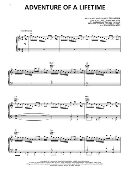Coldplay Sheet Music Collection - Piano/Vocal/Guitar