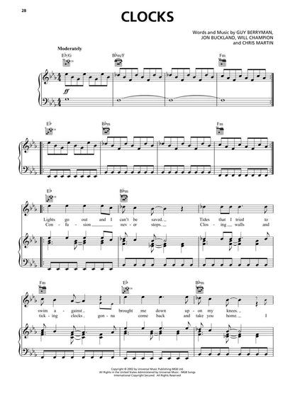 Coldplay Sheet Music Collection - Piano/Vocal/Guitar