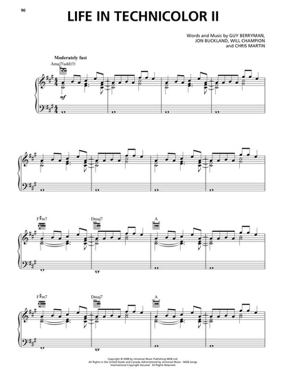 Coldplay Sheet Music Collection - Piano/Vocal/Guitar