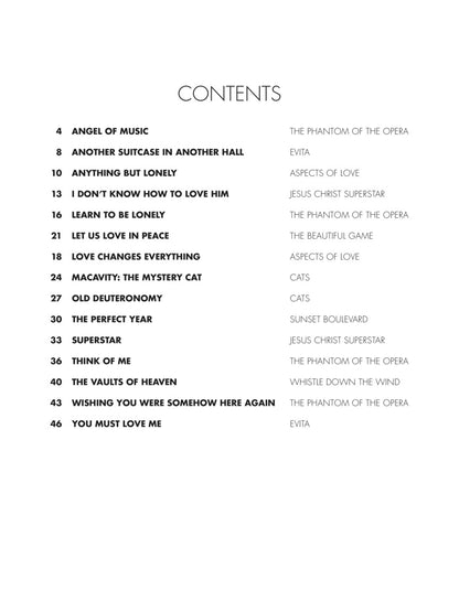 Andrew Lloyd Webber Piano Songbook - Phillip Keveren
