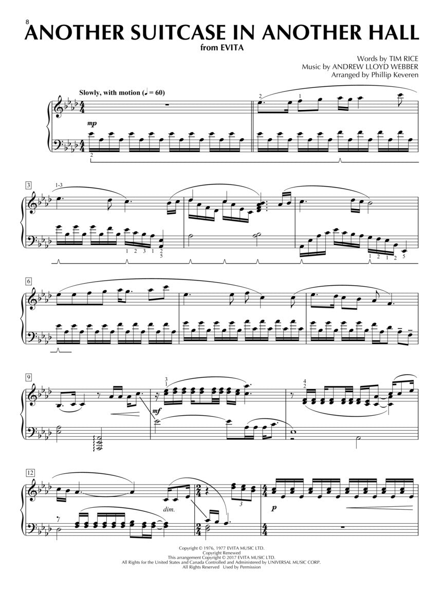 Andrew Lloyd Webber Piano Songbook - Phillip Keveren