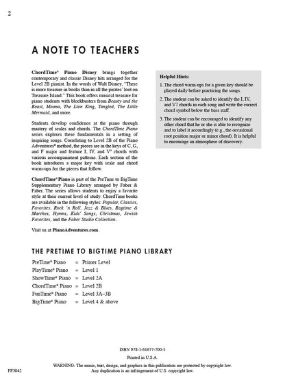 Faber Piano Adventures - ChordTime® Piano Disney - Level 2B