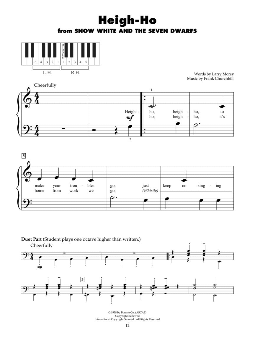 Disney Songs – 2nd Edition - Five Finger Piano
