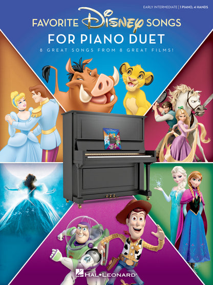 Favorite Disney Songs for Piano Duet (1 Piano, 4 Hands)