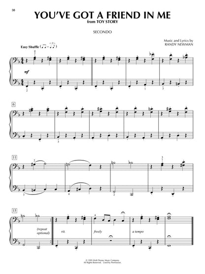 Favorite Disney Songs for Piano Duet (1 Piano, 4 Hands)