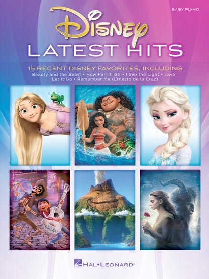 Disney Latest Hits, 15 Recent Disney Favorites - Easy Piano