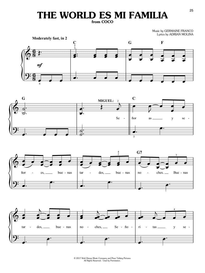 Disney Latest Hits, 15 Recent Disney Favorites - Easy Piano
