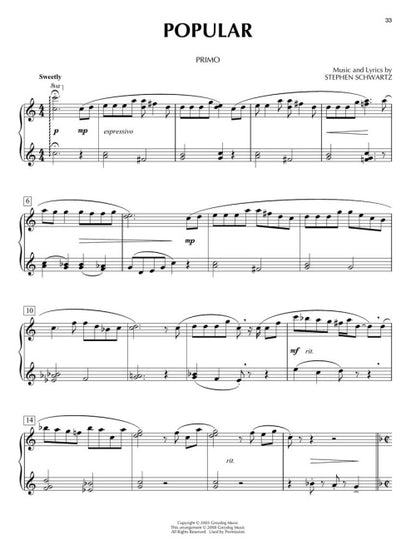 Wicked - Piano Duet Play-Along