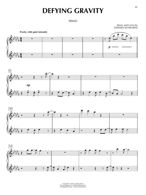 Wicked - Piano Duet Play-Along