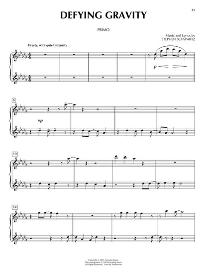 Wicked - Piano Duet Play-Along
