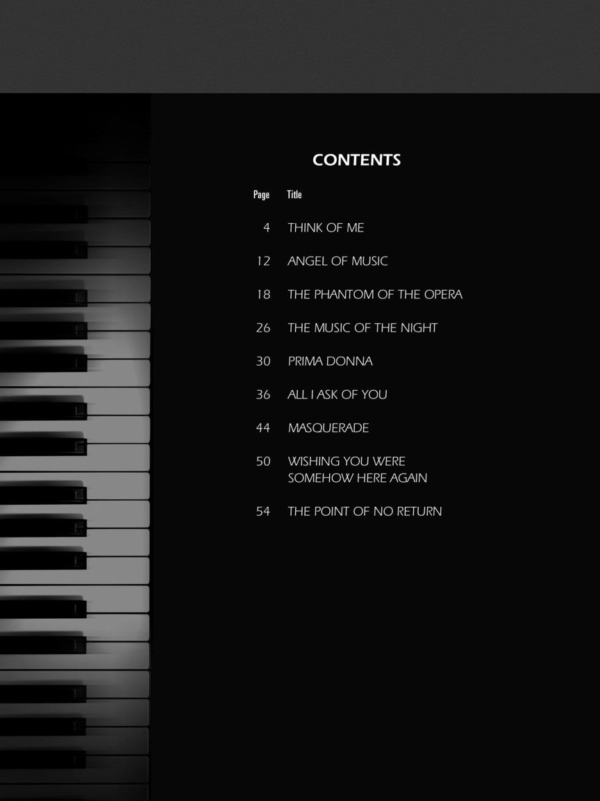 The Phantom of the Opera - Piano Duet Play-Along