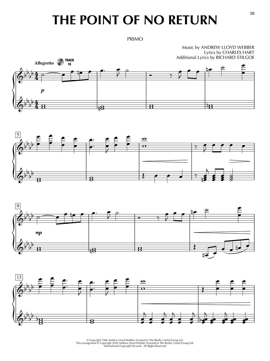The Phantom of the Opera - Piano Duet Play-Along