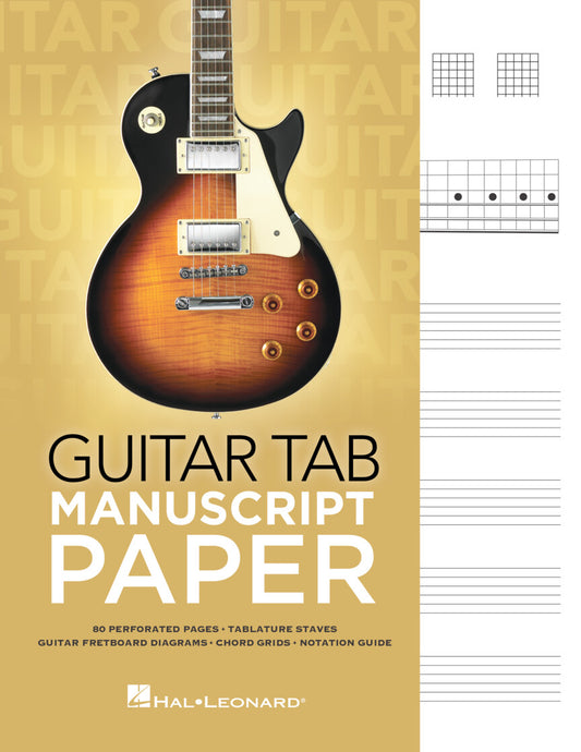 Guitar Tab Manuscript Paper - w/ Chord Grids