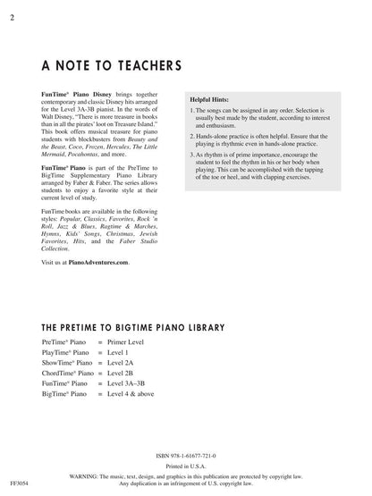 Faber Piano Adventures - FunTime® Disney - Level 3A-3B