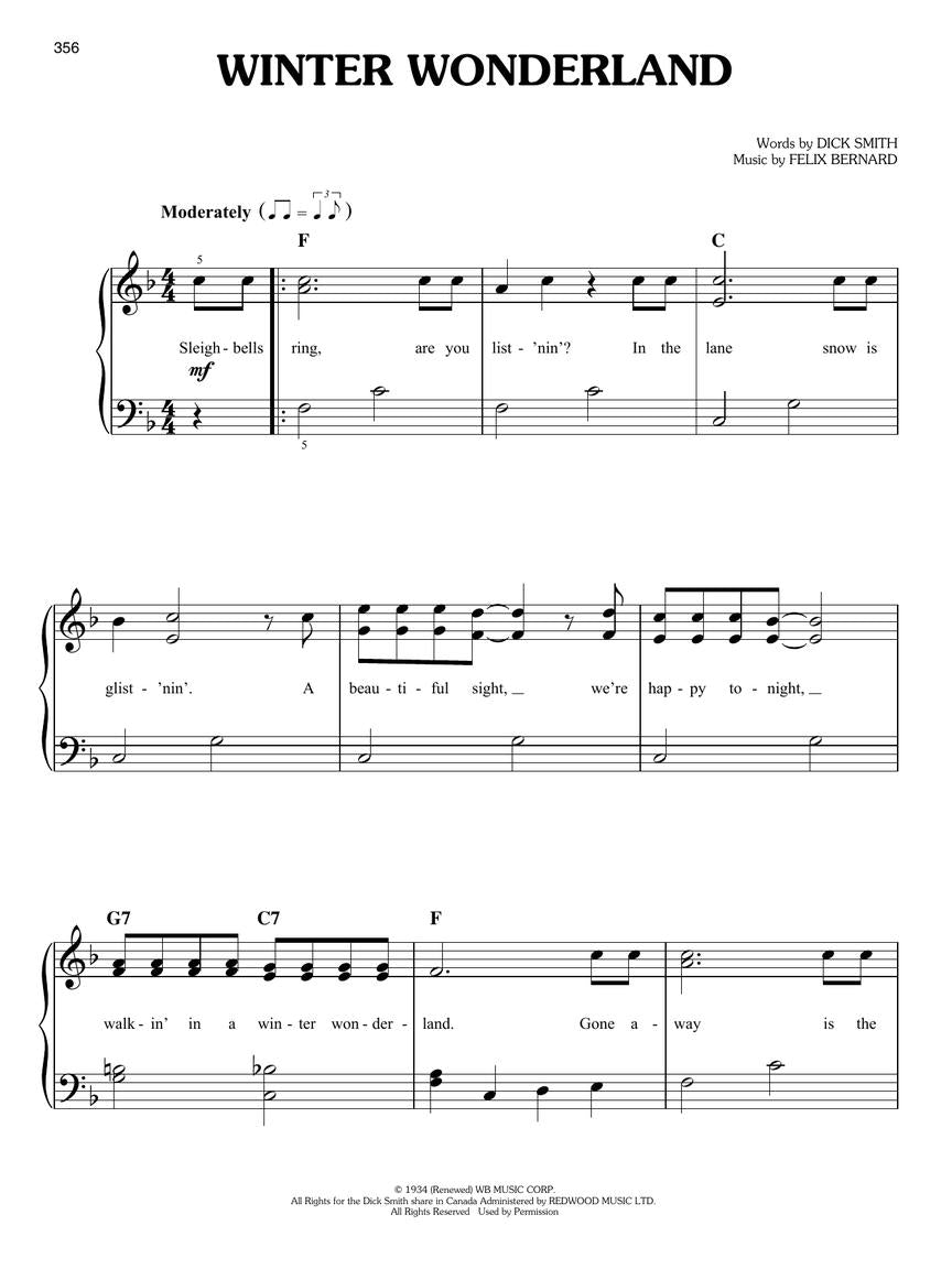 100 Most Beautiful Christmas Songs - Easy Piano