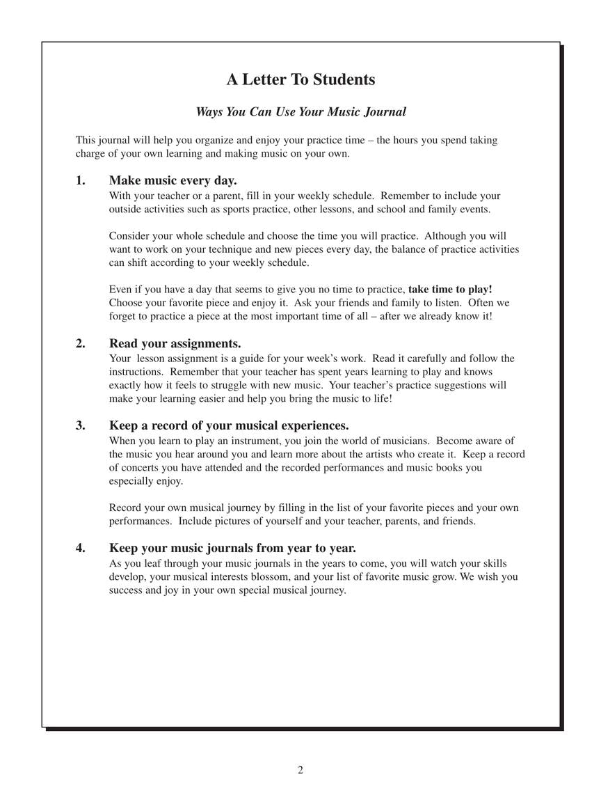 Hal Leonard - My Music Journal