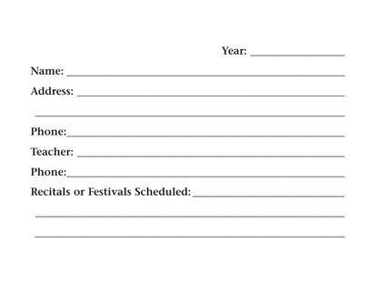 Hal Leonard - My Practice Record