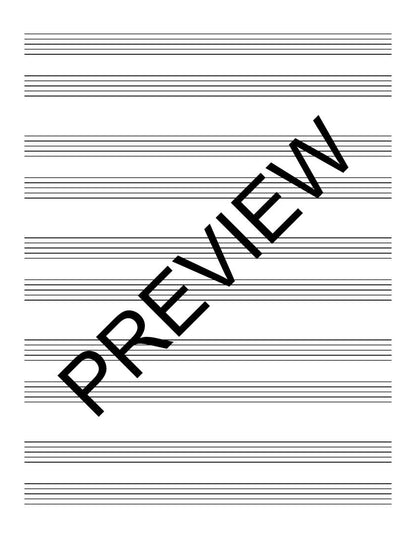 Hal Leonard Student Piano Library Standard Music Manuscript Paper