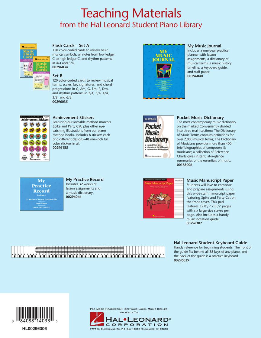 Hal Leonard Student Piano Library Standard Music Manuscript Paper