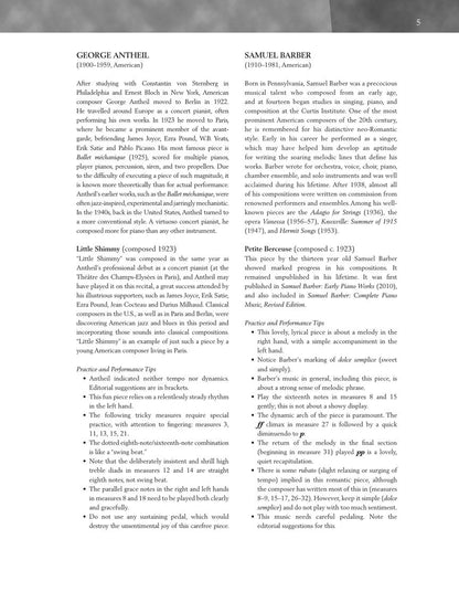 The 20th Century – Intermediate Level - G. Schirmer