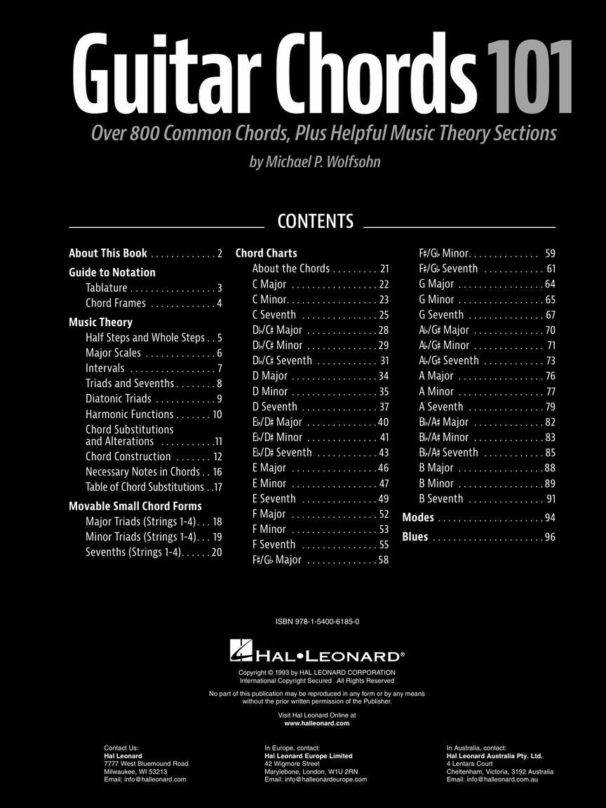Guitar Chords 101: Over 800 Common Chords, Plus Helpful Music Theory Sections