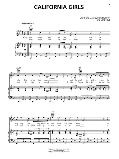 The Beach Boys Anthology - Piano/Vocal/Guitar
