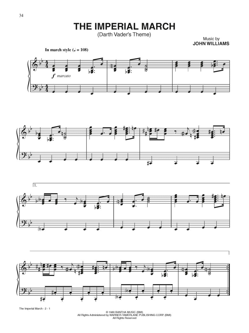 Star Wars® – A Musical Journey (Music from Episodes I-VI) - Piano Solo
