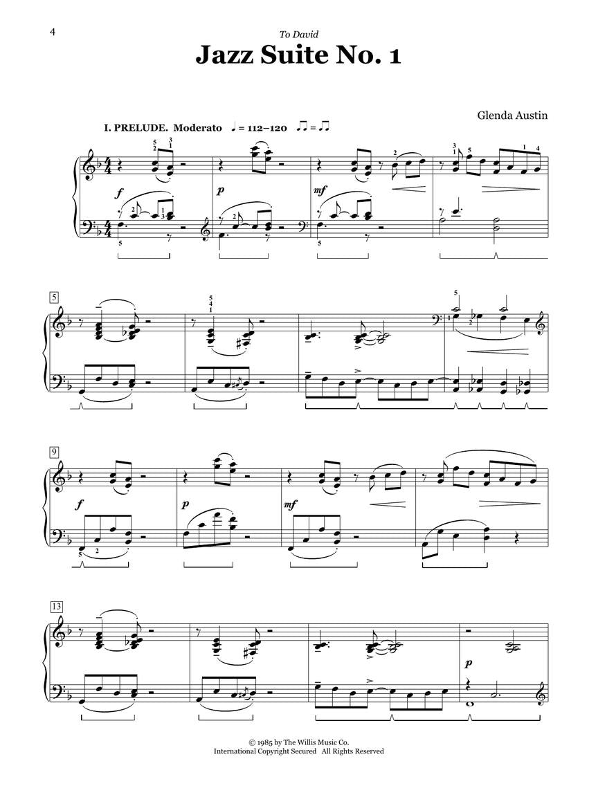Austin - Three Jazz Suites for Piano