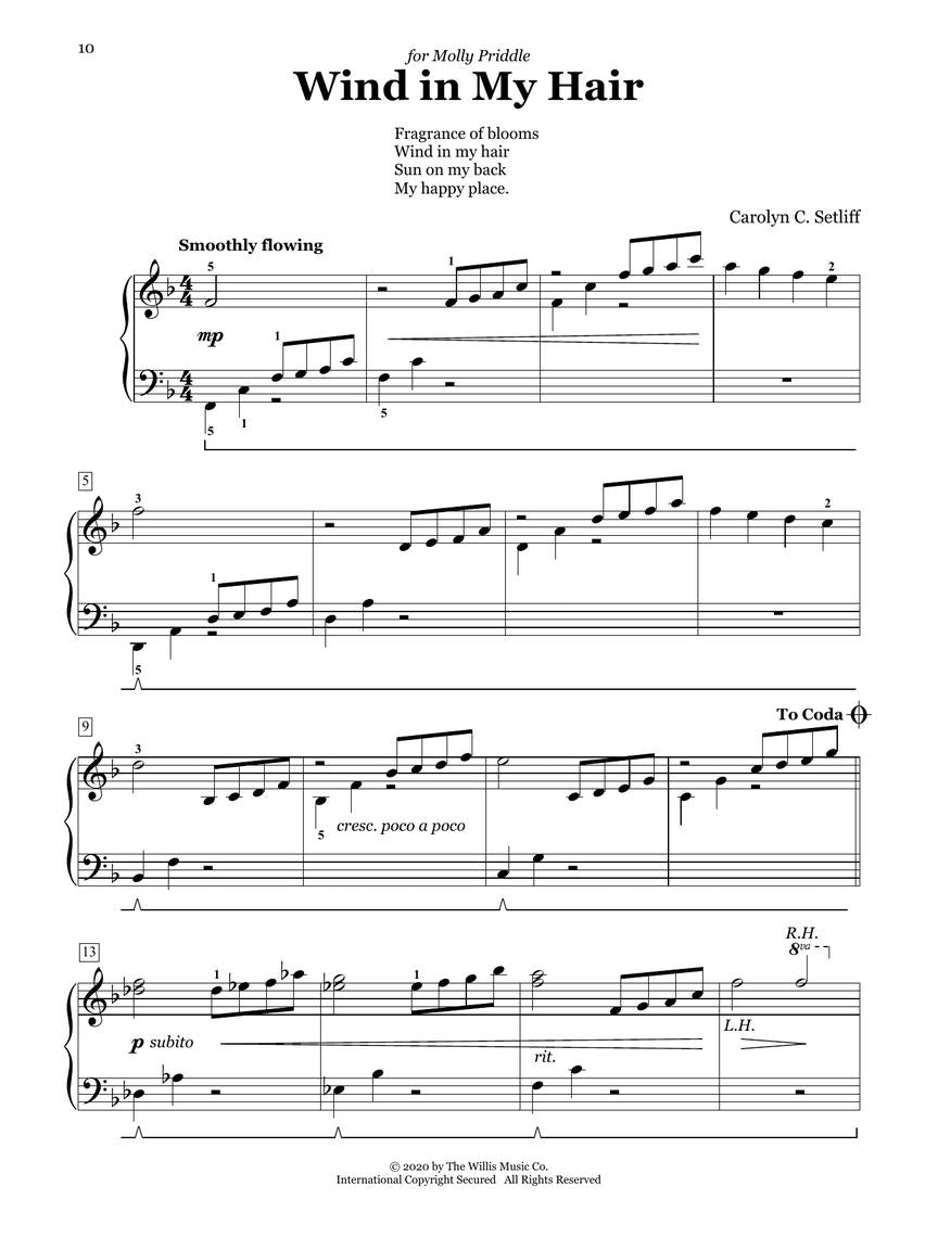 Setliff - Changing Leaves: 8 Poetic Piano Solos in ABA Form