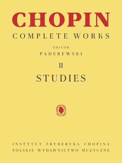 Chopin - Studies, Ed. Paderewski - PWM Softcover