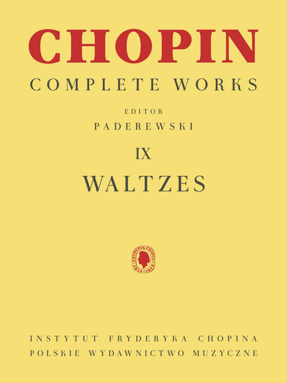 Chopin - Waltzes, Ed. Paderewski - PWM Softcover