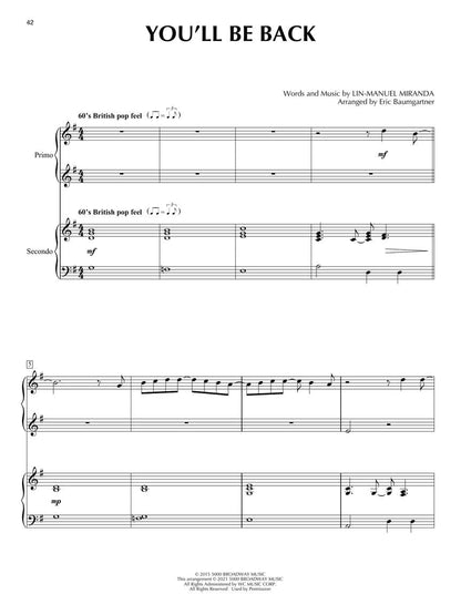 Hamilton - for Piano Duet