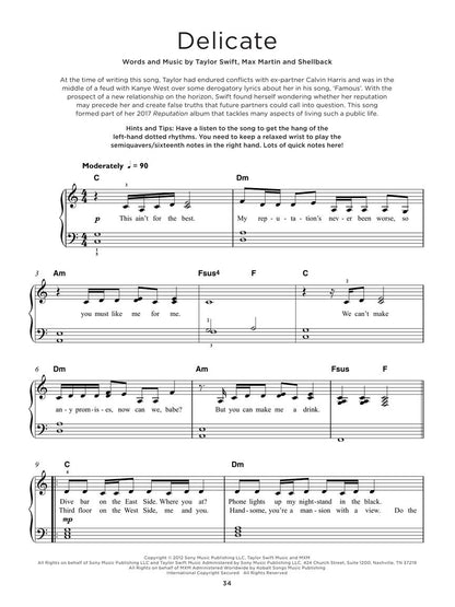 40 Taylor Swift Songs - Really Easy Piano