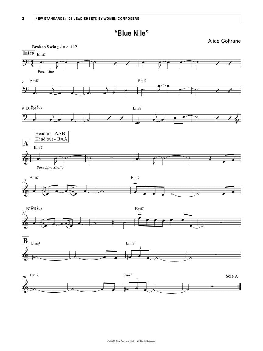 New Standards: 101 Lead Sheets by Women Composers - Berklee Guide