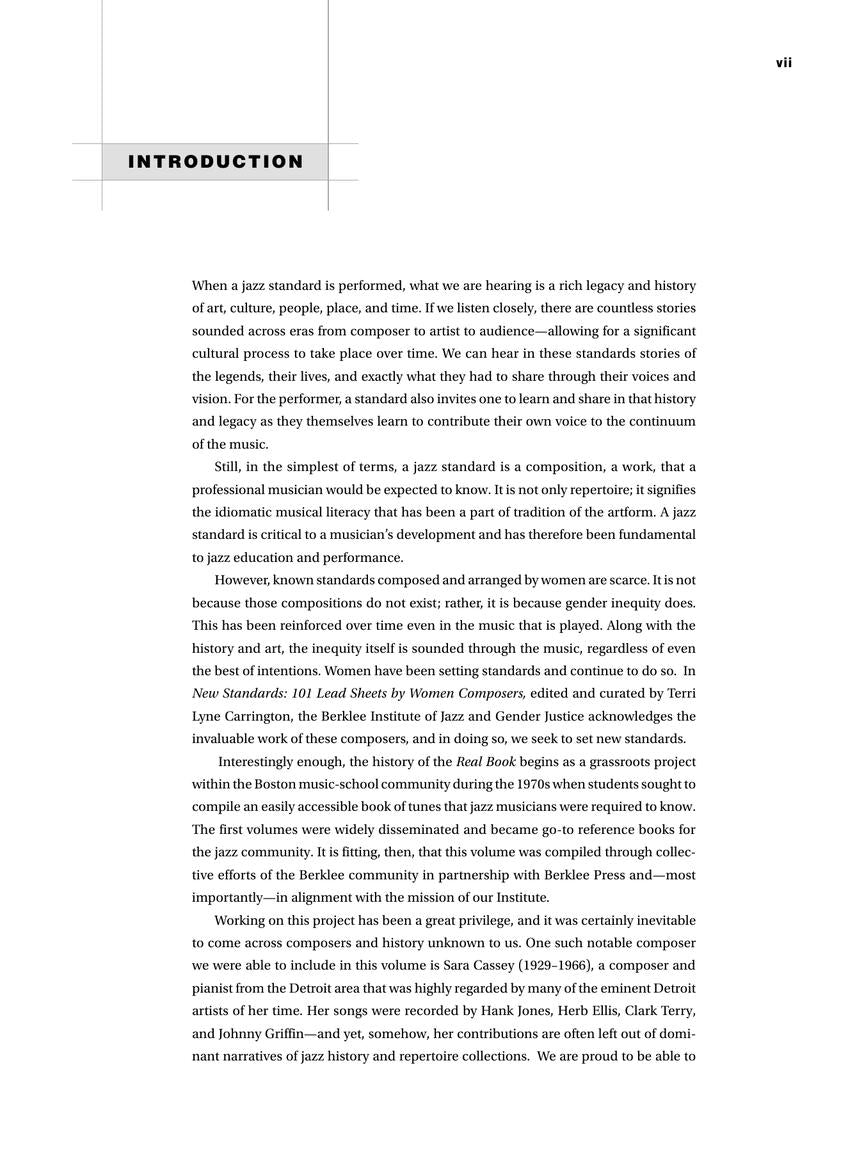 New Standards: 101 Lead Sheets by Women Composers - Berklee Guide