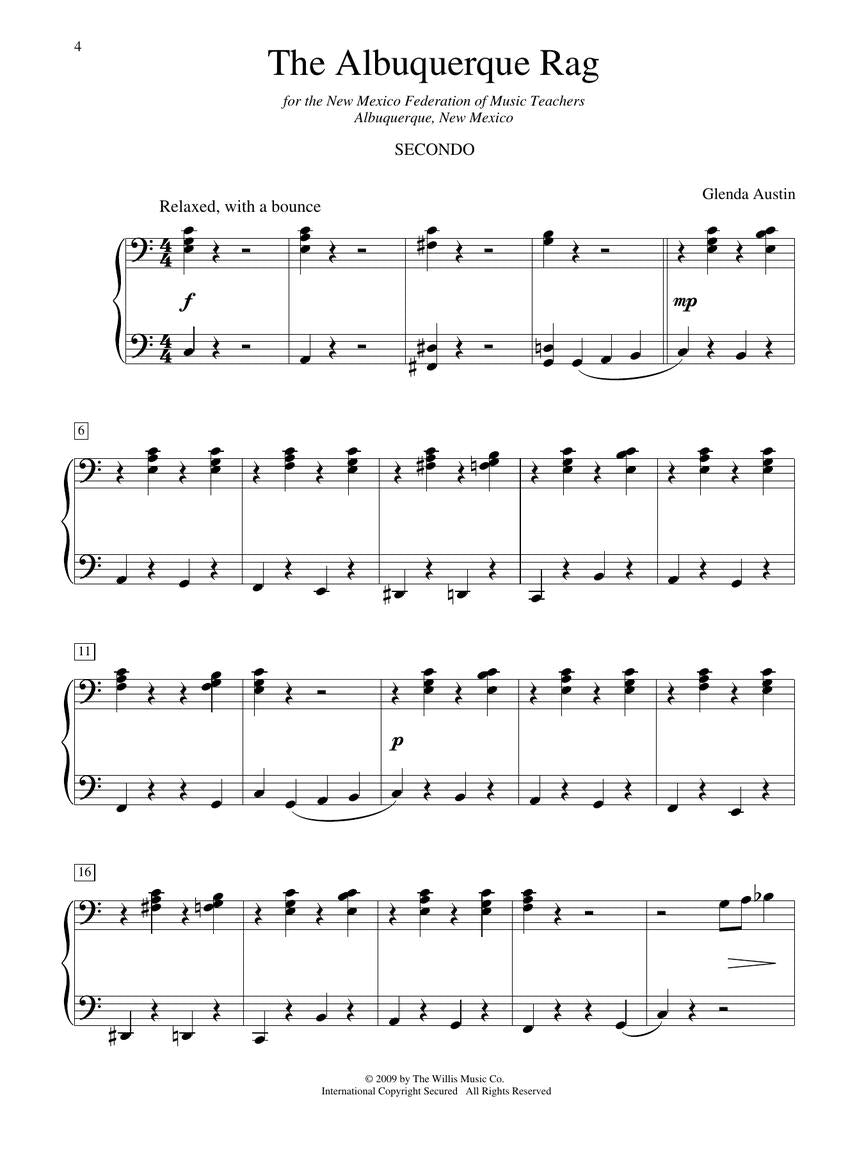 Austin - All-American Ragtime Duets