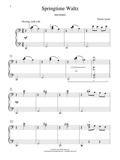 Austin - Springtime Waltz (1 Piano, 4 Hands)