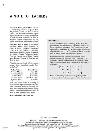 Faber Piano Adventures - FunTime® Jazz & Blues - Level 3A-3B